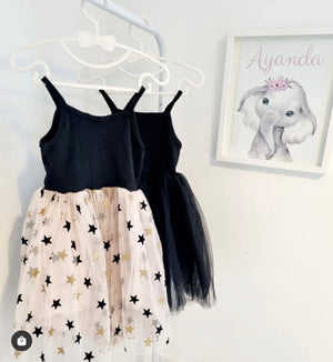Sequins star tulle dress