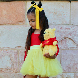 Sunshine Velvet Hair Bow Clips