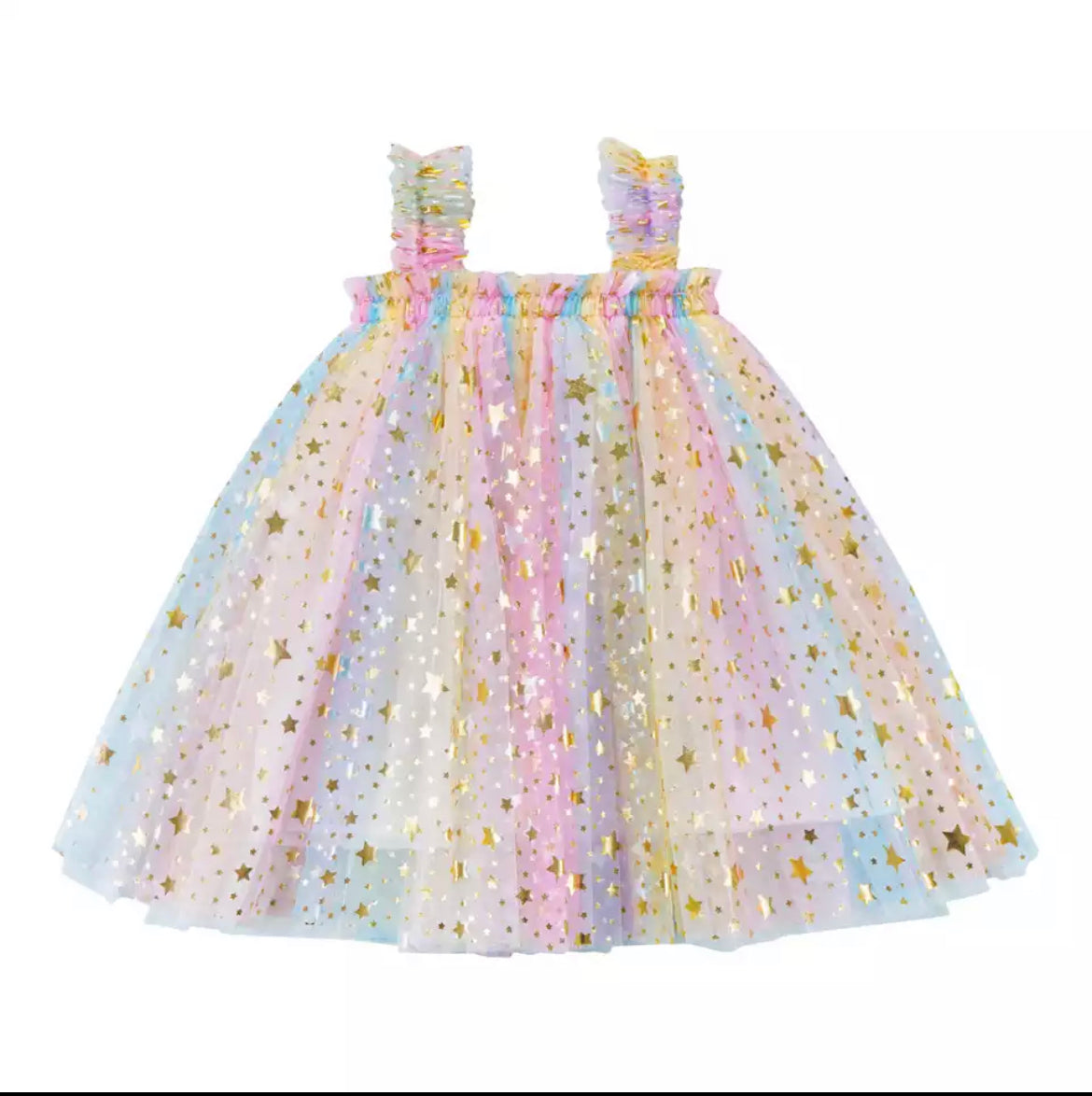 Sequin Star Tulle Tutu Dress