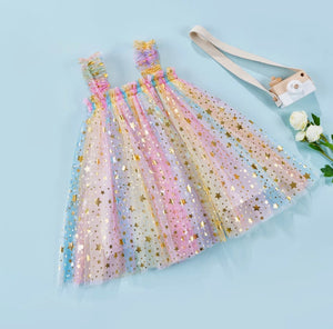 Sequin Star Tulle Tutu Dress