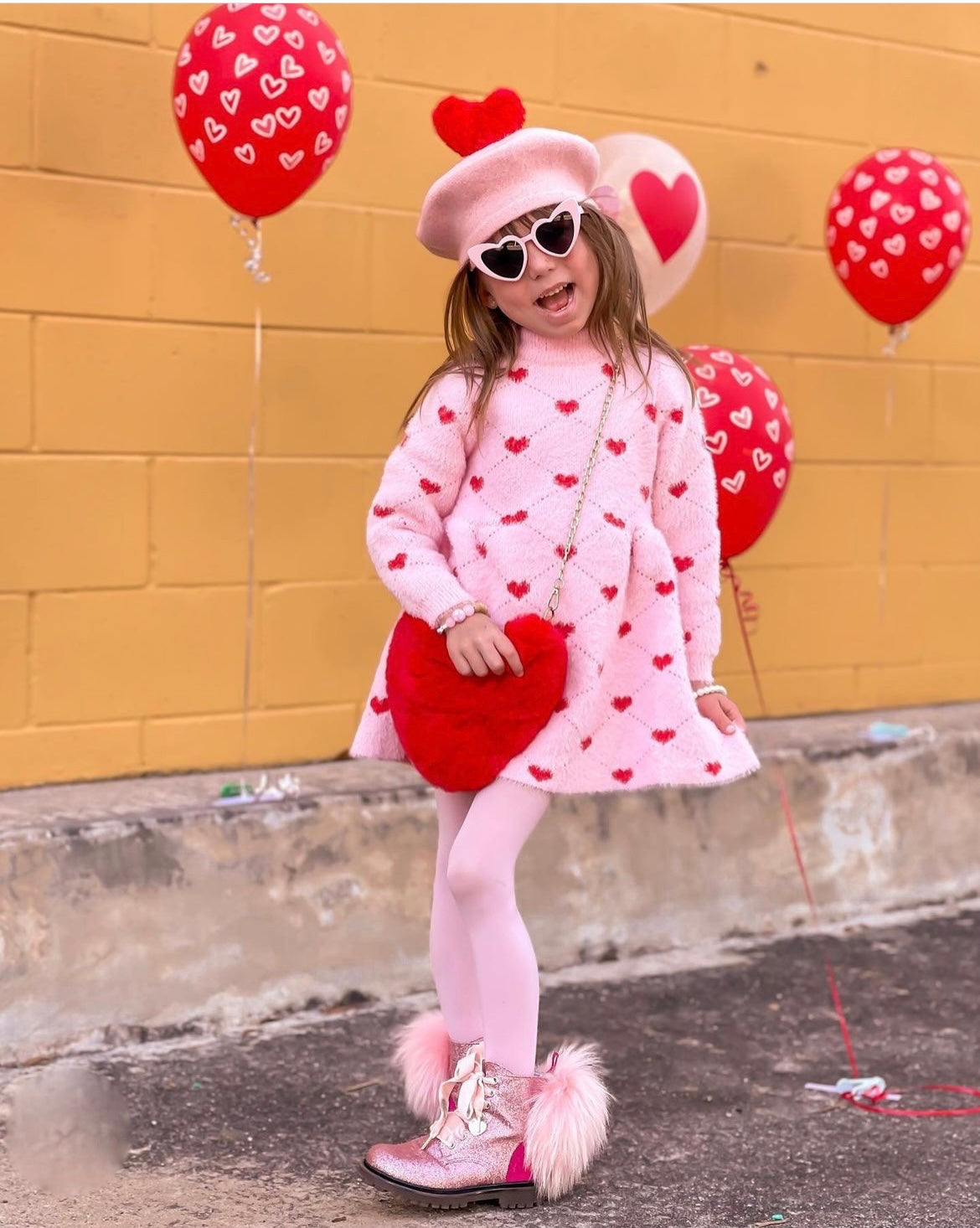 Plush Heart Bag