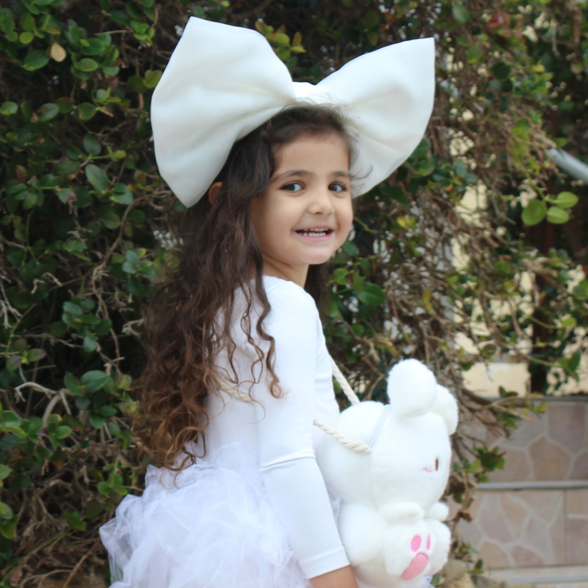 Oversized Tulle Bow Headband
