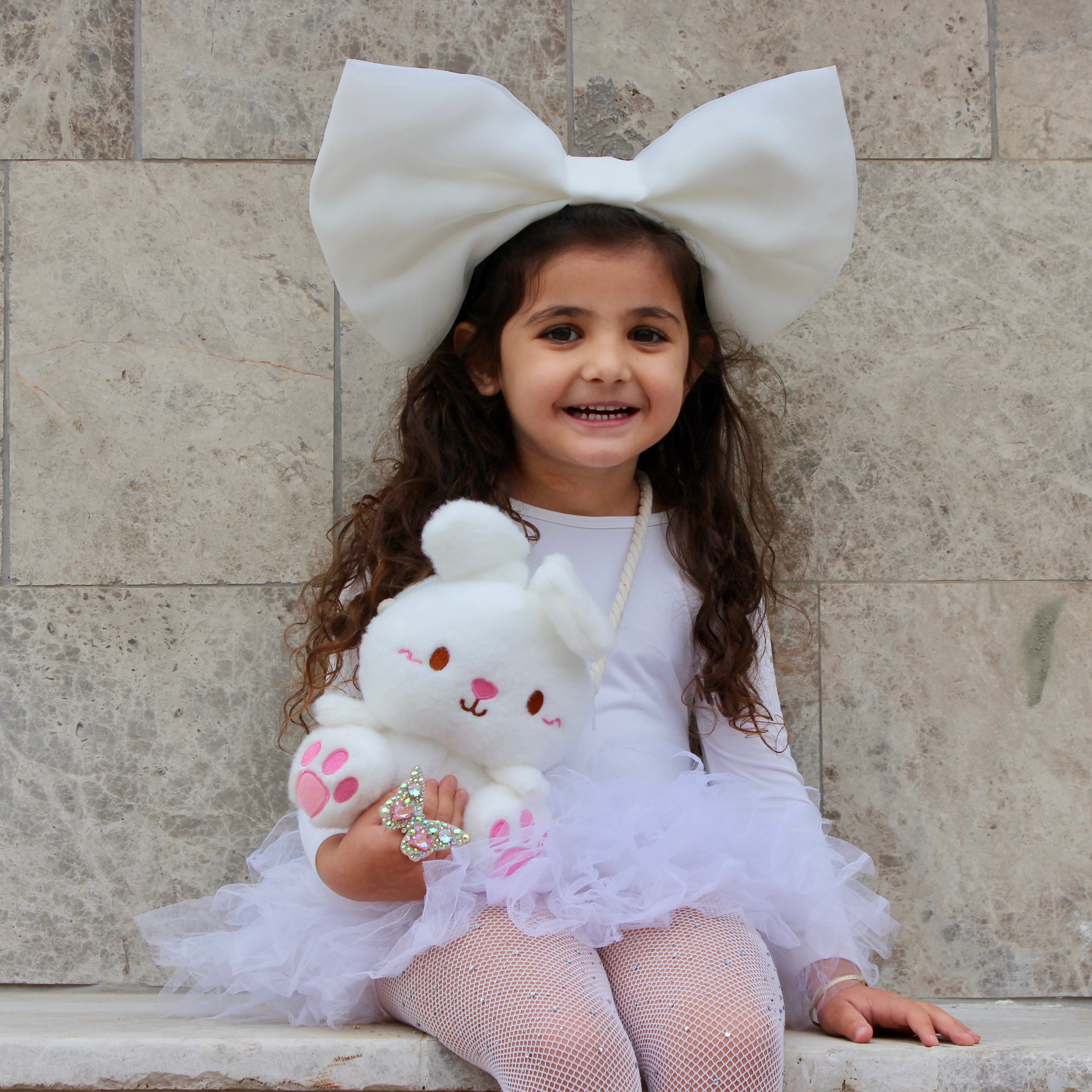 Oversized Tulle Bow Headband