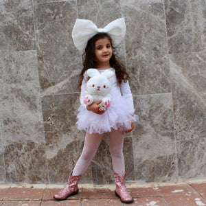 Tutu Dress White Long Sleeve
