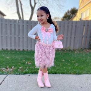 Fluffy Pink Skirt