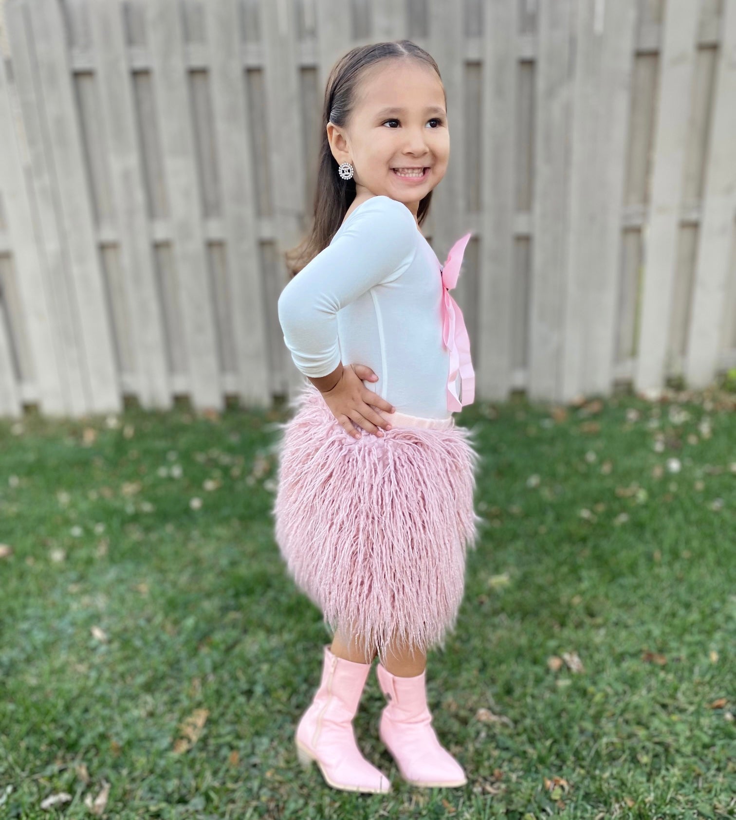 Fluffy Pink Skirt