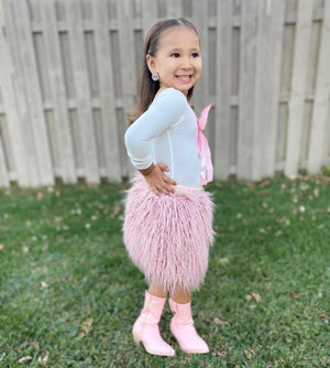 Fluffy Pink Skirt