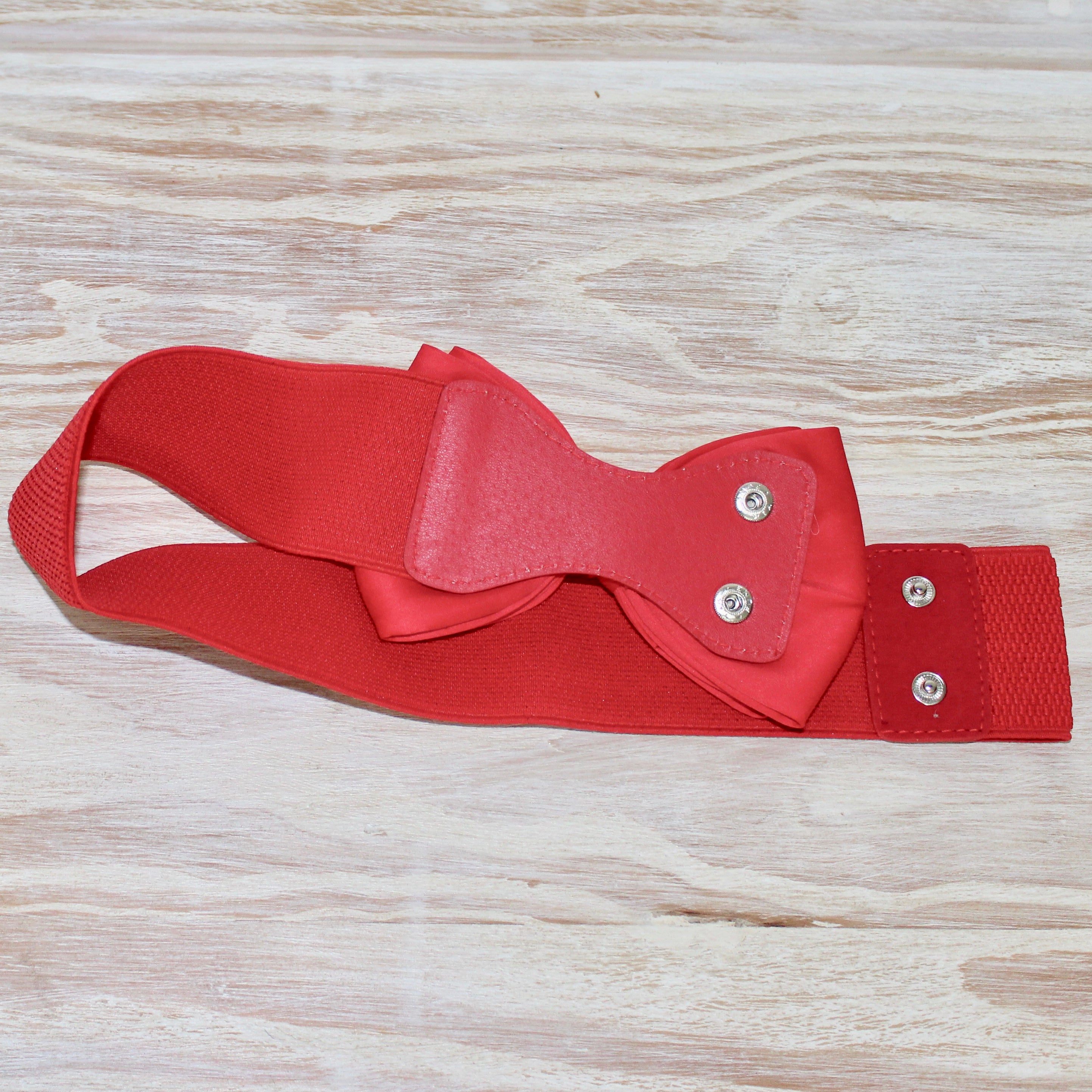Enchanting Red Bow Belt Women
