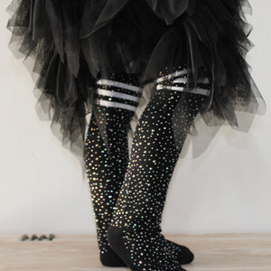 Bedazzled Rhinestone Knee High Tights KIDS