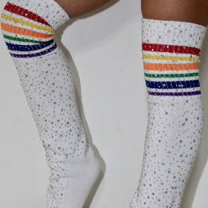 Bedazzled Rhinestone Knee High Tights KIDS