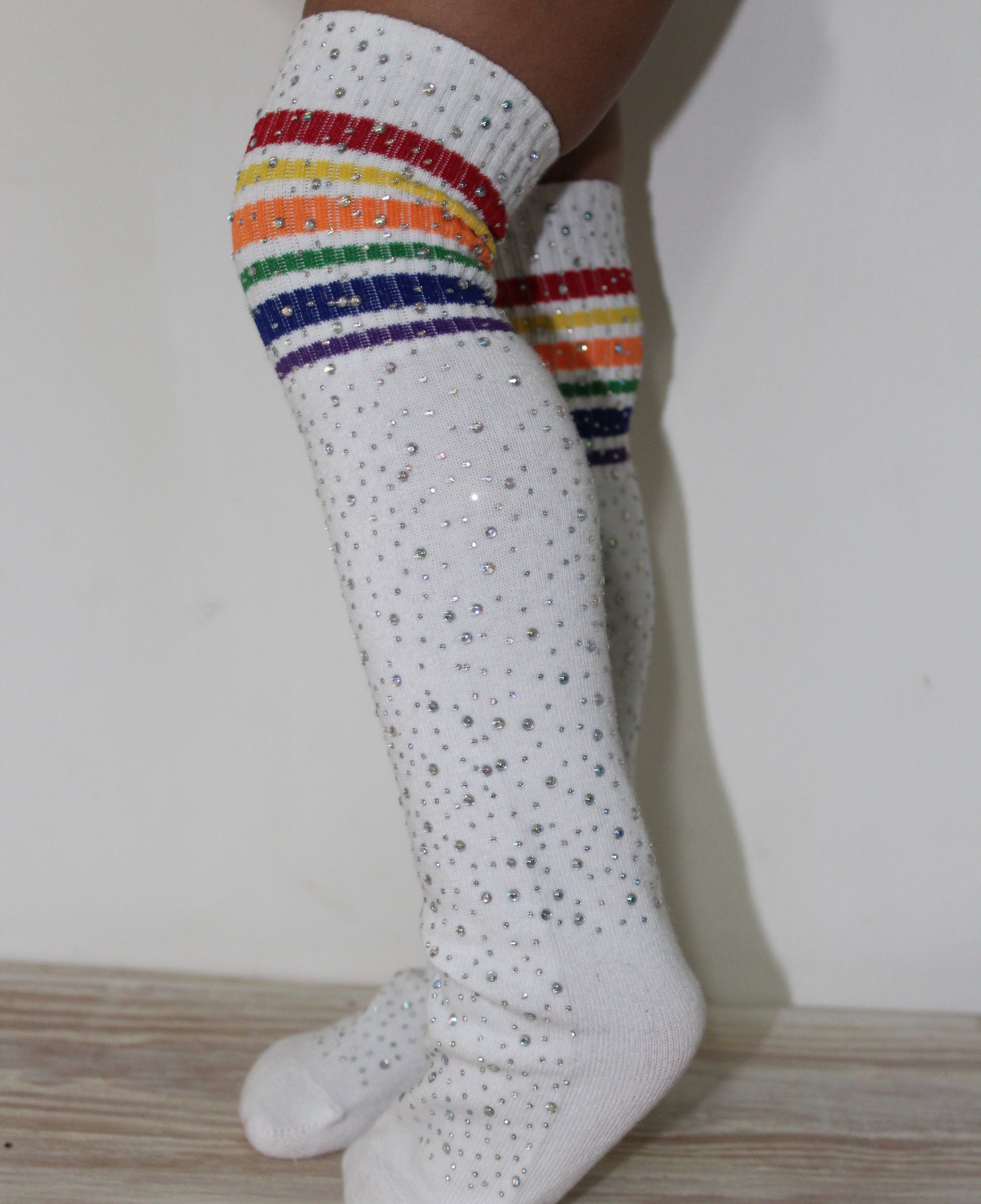 Bedazzled Rhinestone Knee High Tights KIDS
