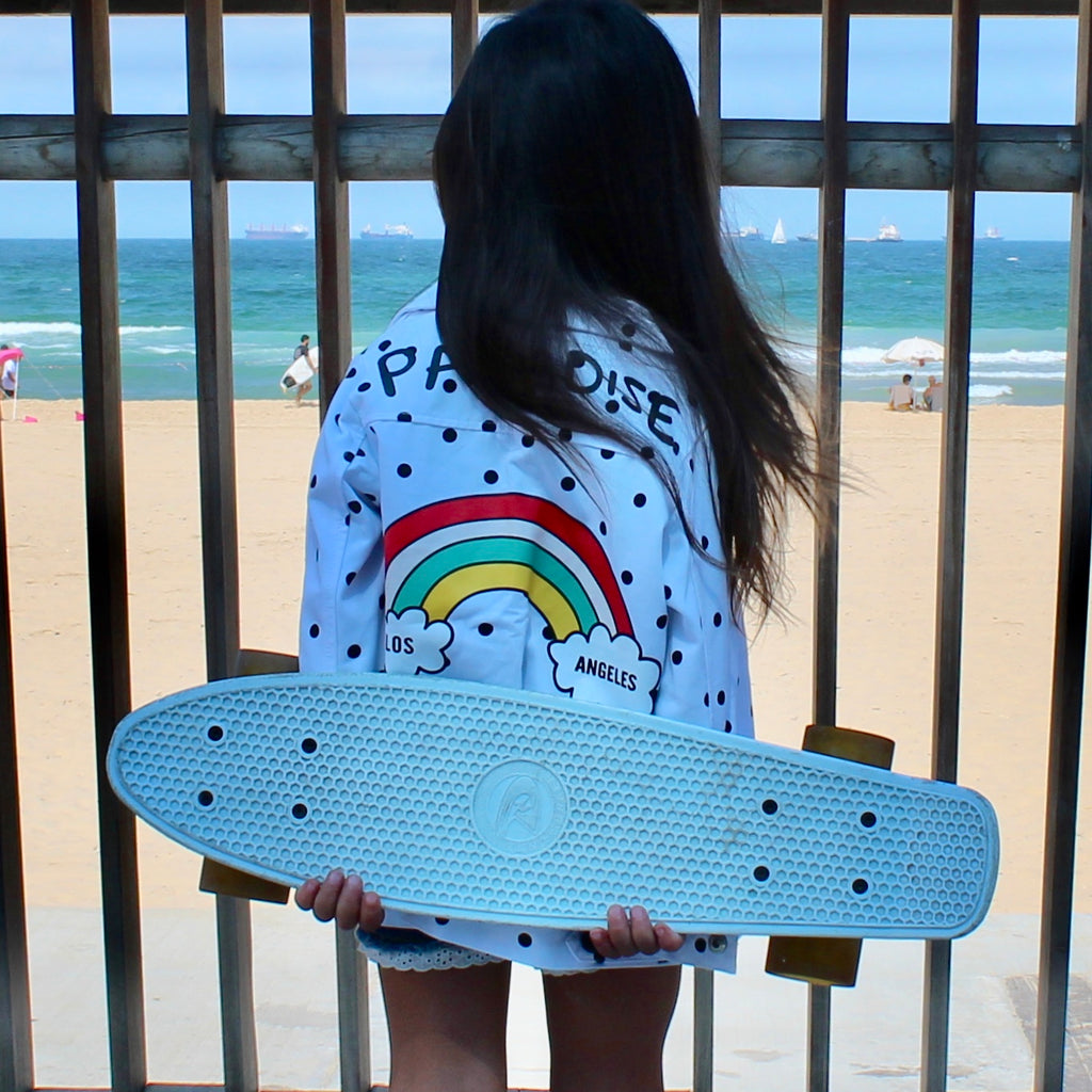 Rainbow Paradise Button Up Shirt