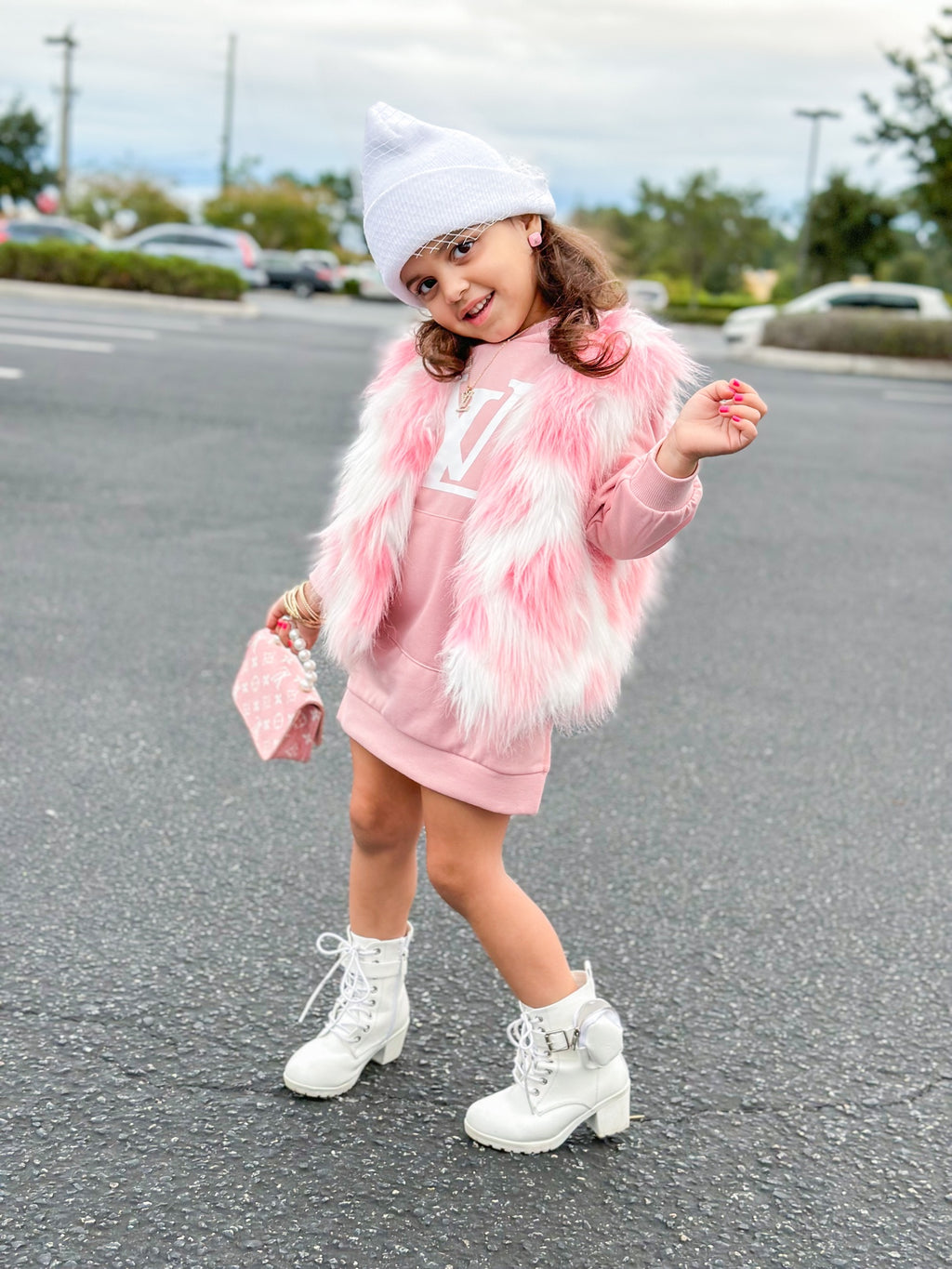Frosted Sugar Faux Fur Vest