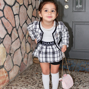 Ruffle knee high socks