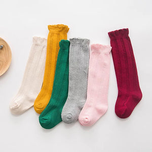 Ruffle knee high socks