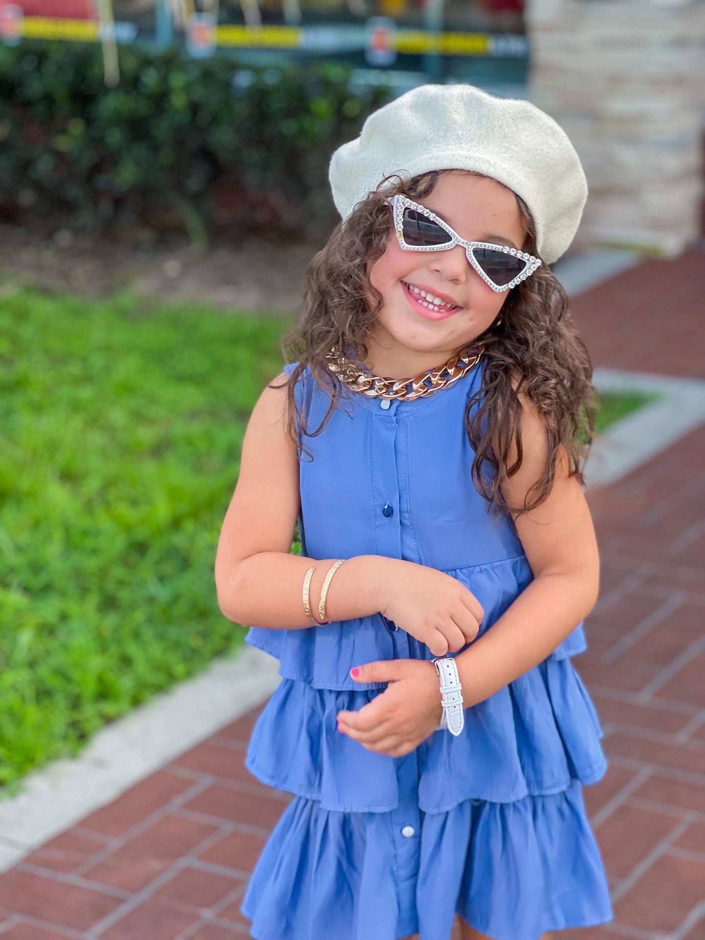 Bling Cat Eye Kids Glasses