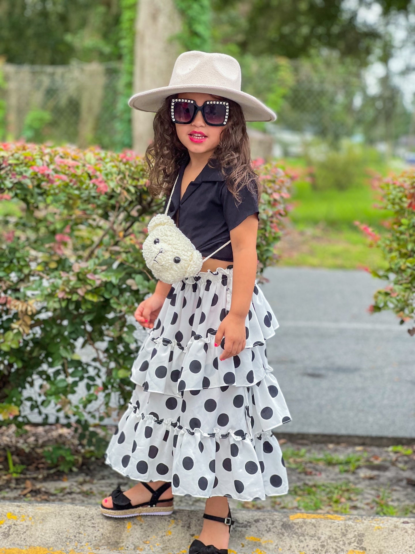 Polka Dot Maxi Skirt