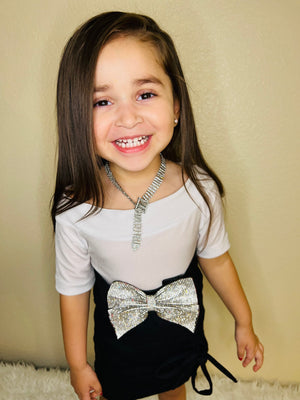 Sparkly Crystals Bling Bow Belt