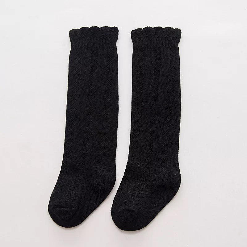 Ruffle knee high socks