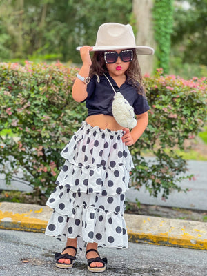 Polka Dot Maxi Skirt