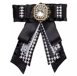 Luxury Rhinestone Bow Pin