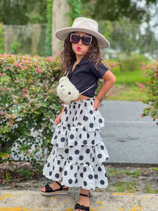 Polka Dot Maxi Skirt
