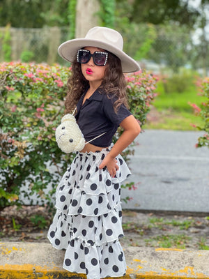 Polka Dot Maxi Skirt