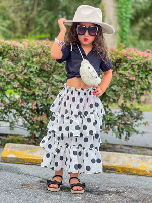 Polka Dot Maxi Skirt