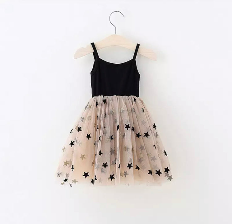 Sequins star tulle dress