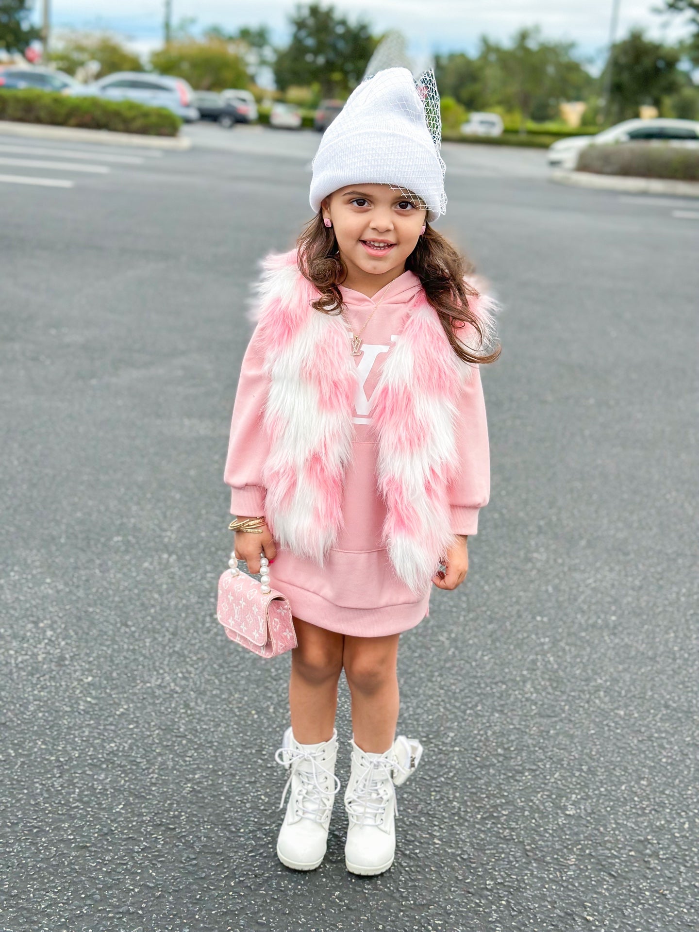 Frosted Sugar Faux Fur Vest