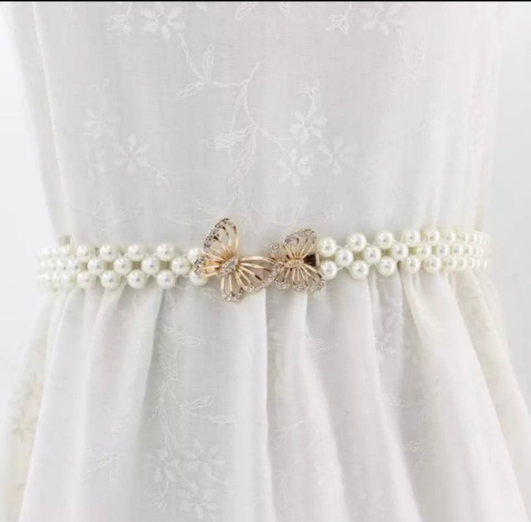 Elegant Pearl Belt / Necklace