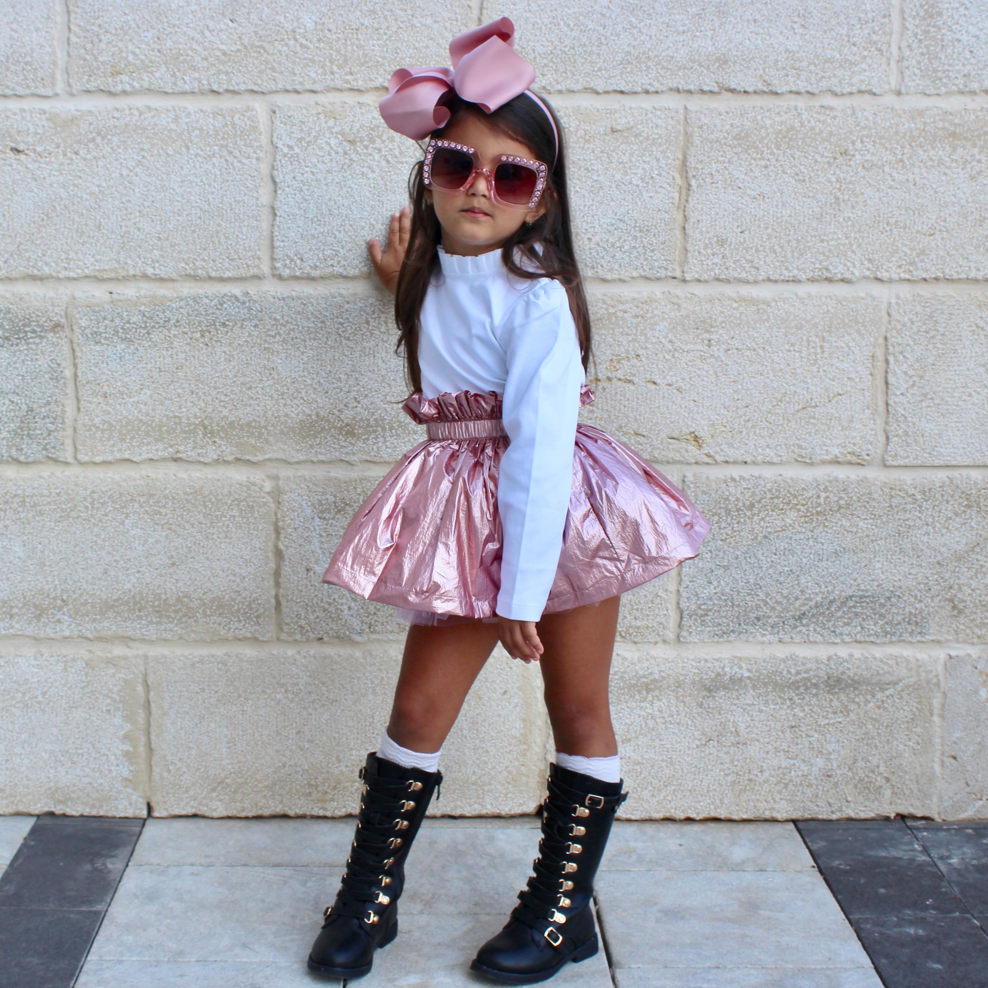 Ruffle knee high socks